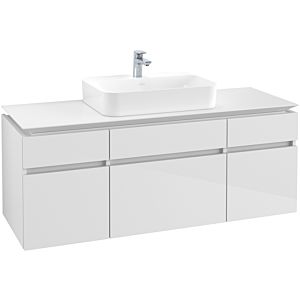 Villeroy & Boch Legato Waschtischunterschrank B76000DH 140x55x50cm, Glossy White
