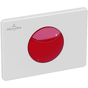 Villeroy und Boch WC-Betätigungsplatte 922374P4 20,5 x 14,5 x 2,2 cm, Kunststoff, für Kinder, cherry red
