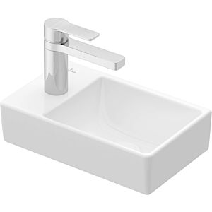 Villeroy and Boch Avento Cloakroom basin 43003RRW 36 x 22 cm, 2000 hole, without overflow, right, stone white C-plus