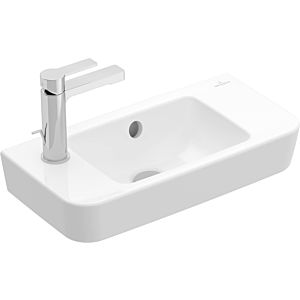 Villeroy and Boch O.novo hand wash basin 434252T2 50x25cm, with overflow, without tap hole, white AntiBac C-plus