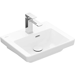 Villeroy and Boch Subway 3.0 Cloakroom basin 437045R1 45x37cm, with tap hole / with overflow, white C-plus