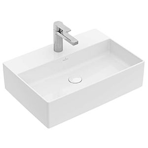 Villeroy &amp; Boch Memento 2.0 lavabo 4A075001 50x42cm, avec trou pour robinetterie et trop-plein, blanc