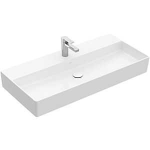 Villeroy &amp; Boch Memento 2.0 lavabo 4A221H01 100 x 47 cm, blanc alpin, avec trou pour robinetterie, sans trop-plein