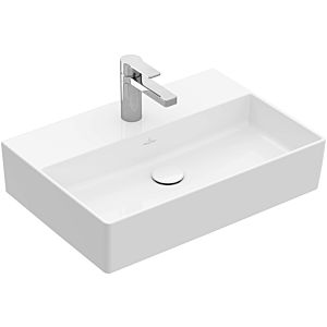 Villeroy &amp; Boch Memento 2.0 lavabo 4A225LR1 50 x 42 cm, blanc alpin C-plus, avec trou pour robinetterie, sans trop-plein