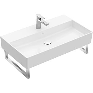 Villeroy &amp; Boch Memento 2.0 lavabo 4A228101 80 x 47 cm, blanc alpin, avec trou pour robinetterie, sans trop-plein