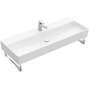 Villeroy &amp; Boch Memento 2.0 lavabo 4A22C201 120 x 47 cm, blanc alpin, avec trou pour robinetterie, sans trop-plein