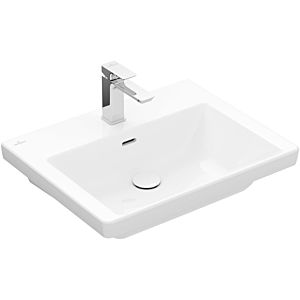 Villeroy and Boch Subway 3.0 washbasin 4A7060RW 60x47cm, with 2000 tap hole / with overflow, stone white C-plus