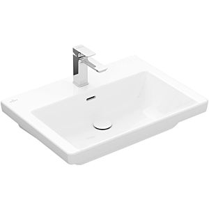 Villeroy and Boch Subway 3.0 washbasin 4A706801 65x47cm, without tap hole / without overflow, white