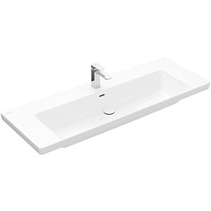 Villeroy and Boch Subway 3.0 washbasin 4A70D2RW 130x47cm, with 2000 tap hole / without overflow, stone white C-plus