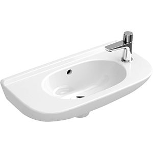 Villeroy et Boch O.NOVO Compact lave-mains 53615301 50 x 25 cm, avec trop-plein, trou à droite , blanc