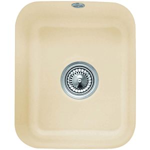 Villeroy and Boch undermount sink 670402FU with drain fitting, eccentric actuation, fastening kit, ivory