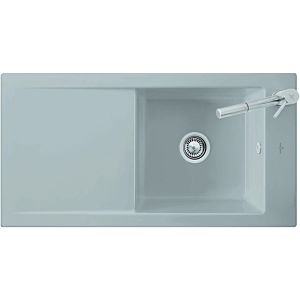 Villeroy &amp; Boch Timeline built-in sink 679002SM with drain fitting and eccentric actuation, Steam