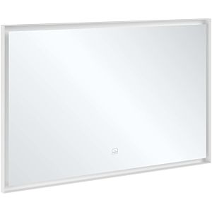 Villeroy et Boch Subway 3.0 Miroir A46312BC cadre en aluminium, 120 x 75 x 4,75 cm, noir mat / blanc mat