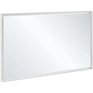 Villeroy et Boch Subway 3.0 Miroir A46313BC cadre en aluminium, 130 x 75 x 4,75 cm, noir mat / blanc mat