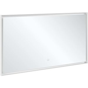 Villeroy et Boch Subway 3.0 Miroir A4631400 cadre en aluminium, 140 x 75 x 4,75 cm, blanc mat