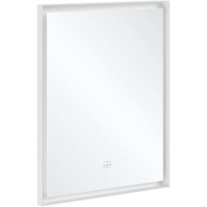 Villeroy et Boch Subway 3.0 Miroir A4636000 cadre en aluminium, 60 x 75 x 4,75 cm, blanc mat