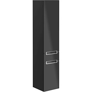 Villeroy & Boch Subway 2.0 cabinet A70800PD 35x165x37cm, right, silver matt handle, black matt lacquer