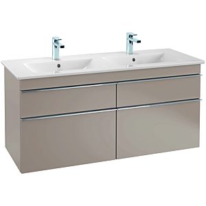 Villeroy and Boch Venticello vanity unit A93002RA 125.3 x 59 x 50.2 cm, handle white, glass Glossy Grey