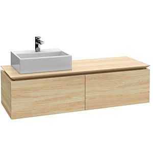 Villeroy und Boch Legato Waschtischunterschrank B61300RH 140x38x50cm, Waschtisch links, Kansas Oak