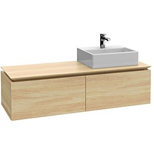 Villeroy und Boch Legato Waschtischunterschrank B61500RH 140x38x50cm, Waschtisch rechts, Kansas Oak