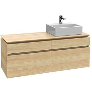 Villeroy und Boch Legato Waschtischunterschrank B61600RH 140x55x50cm, Waschtisch rechts, Kansas Oak