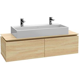 Villeroy und Boch Legato Waschtischunterschrank B61100RH 140x38x50cm, Waschtisch mittig, Kansas Oak