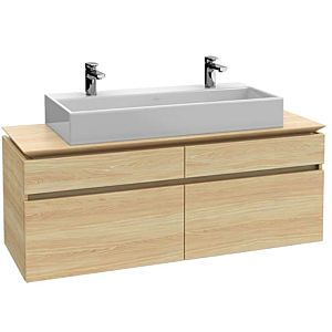 Villeroy und Boch Legato Waschtischunterschrank B61200RH 140x55x50cm, Waschtisch mittig, Kansas Oak