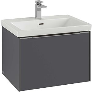Villeroy and Boch Subway 3.0 vanity unit C57500VL 62.2x42.9x47.8cm, without LED / handle aluminum glossy, volcano black