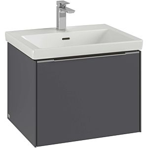 Villeroy and Boch Subway 3.0 vanity unit C577L0VE 57.2x42.9x47.8cm, with LED / handle aluminum glossy, brilliant white