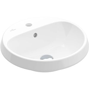 Villeroy and Boch Architectura built-in washbasin 5A654601 d= 45cm, round, with tap hole, without overflow, white