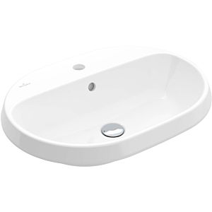 Villeroy and Boch Architectura built-in washbasin 5A666101 60x45cm, oval, with tap hole, without overflow, white