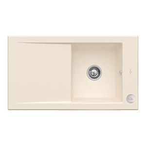 Villeroy &amp; Boch Timeline built-in sink 330702FU with drain fitting and eccentric operation, Ivory