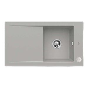 Villeroy &amp; Boch Timeline built-in sink 330702KD with drain fitting and eccentric operation, Fossil