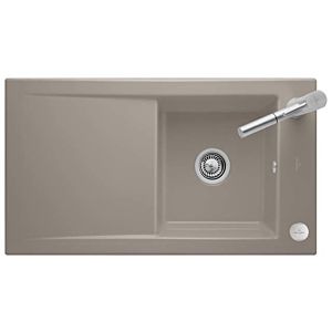 Villeroy &amp; Boch Timeline built-in sink 330702TR with drain fitting and eccentric operation, Timber