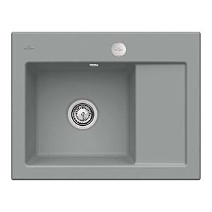 Villeroy &amp; Boch Subway built-in sink 331202SL left, with drain fitting and eccentric actuation, Stone