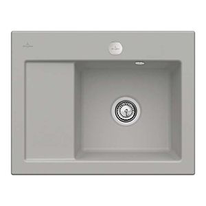 Villeroy &amp; Boch Subway built-in sink 331302KD right, with drain fitting and eccentric actuation, Fossil