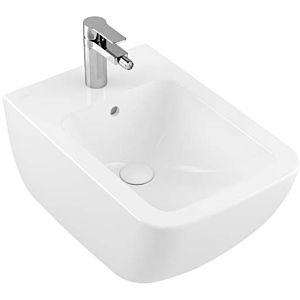 Villeroy & Boch Venticello Wand Bidet 44110001 56 x 37,5 cm, weiss, mit Hahnloch, mit Überlauf