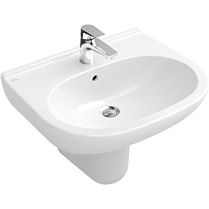 Villeroy & Boch O.Novo Waschtisch 516055R1 55 x 45 cm, weiss Ceramicplus, 1 Hahnloch