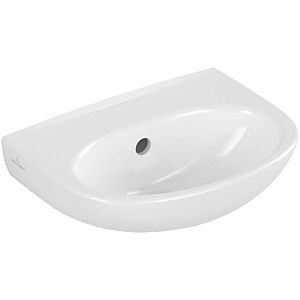 Villeroy and Boch O.novo washbasin 43403701 36x27.5cm, oval, without overflow, pre-punched tap holes on the side, white