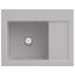 Villeroy &amp; Boch Subway built-in sink 331201SM left, with drain fitting and manual operation, Steam