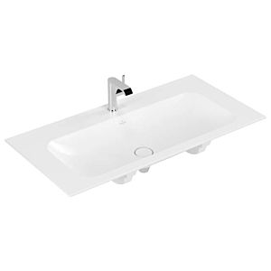 Villeroy and Boch Finion washbasin 4164A2RW 100x50cm, stone white C +, middle tap hole punched, without overflow