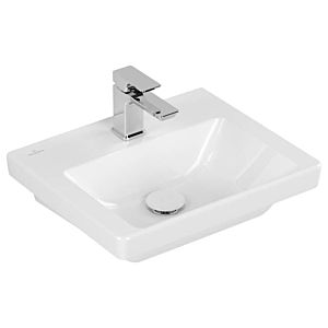 Villeroy and Boch Subway 3.0 Cloakroom basin 437046R1 45x37cm, with tap hole / without overflow, white C-plus