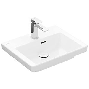 Villeroy and Boch Subway 3.0 Cloakroom basin 43705001 50x40cm, with tap hole / with overflow, white