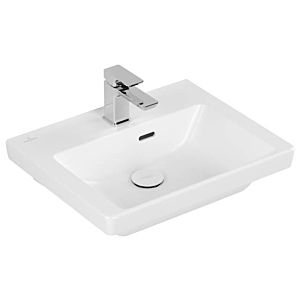 Villeroy et Boch Subway 3.0 lave-mains 437050RW 50x40cm, avec trou pour robinet / avec trop-plein, stone white C-plus