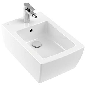 Villeroy & Boch Memento 2.0 Bidet 44330001 mit Überlauf, 1 Hahnloch, wandhängend, Weiß