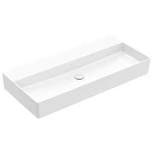 Villeroy und Boch Memento 2.0 Waschtisch 4A221FR1 100x47cm, ohne Hahnloch & Überlauf, Weiß C+