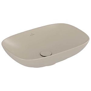 Villeroy and Boch Loop &amp; friends countertop washbasin 4A4900AM 56x38cm, without tap platform, with overflow, almond C-plus