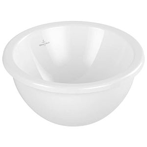 Villeroy und Boch Loop & friends Einbauwaschbecken 4A590101 rund, ohne Hahnlochbank, ohne Überlauf, Ø 39 cm, weiß