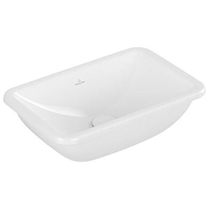 Villeroy und Boch Loop & friends Einbauwaschbecken 4A6401R1 ohne Hahnlochbank, ohne Überlauf, 51 x 34 cm, weiß C-plus