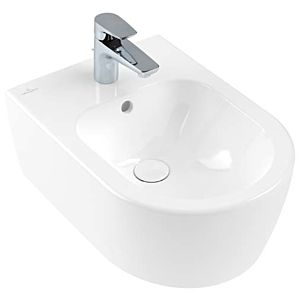 Villeroy et Boch Avento Villeroy et Boch Bidet 540500R1 blanc C-plus, 2000 trou de robinetterie, avec trop-plein